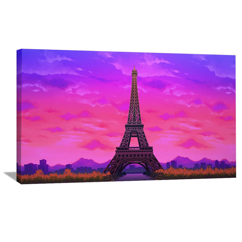 Twilight Paris Canvas