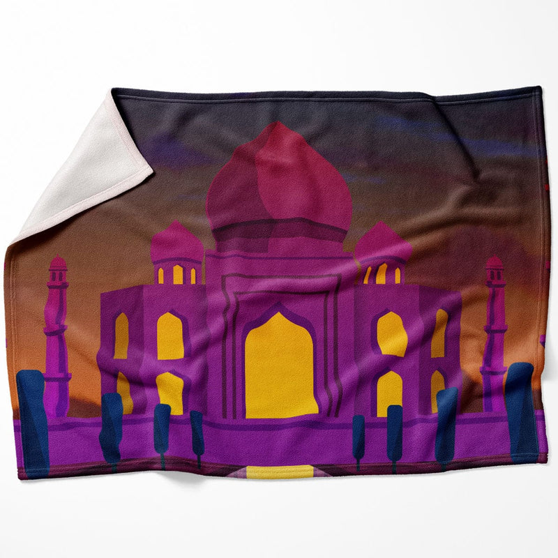 Twilight Taj Mahal Blanket