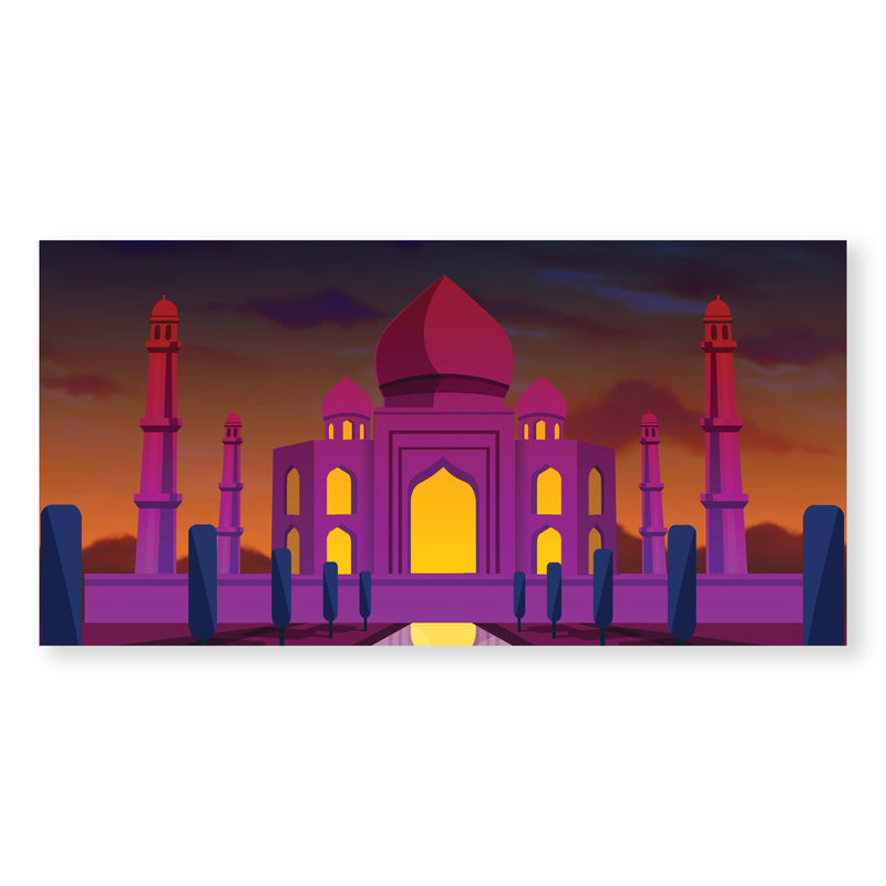 Twilight Taj Mahal Canvas