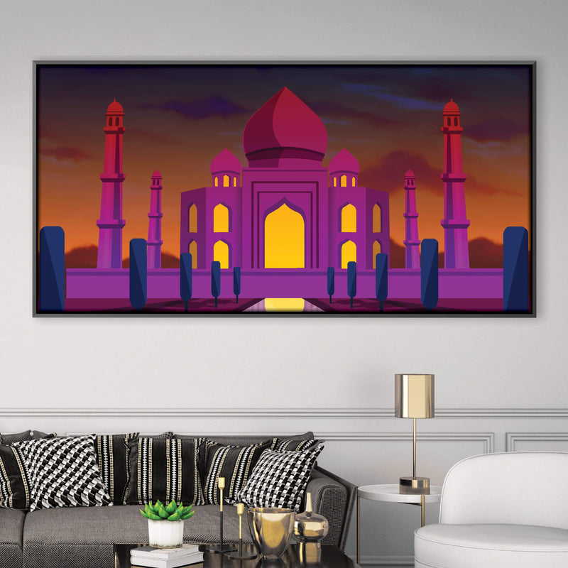 Twilight Taj Mahal Canvas