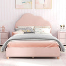 Twin Bed Frame with Height-Adjustable Headboard and Sturdy Wooden Slats by LJGDeals