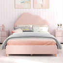 Twin Bed Frame with Height-Adjustable Headboard and Sturdy Wooden Slats