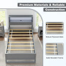 Twin Size Bed Frame with Storage Headboard and Charging Station by LJGDeals