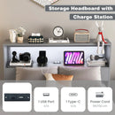 Twin Size Bed Frame with Storage Headboard and Charging Station by LJGDeals