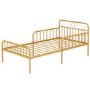 Twin Size Bed Frame with Headboard and Safety Side Guardrails by LJGDeals