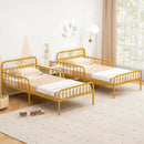 Twin Size Bed Frame with Headboard and Safety Side Guardrails by LJGDeals