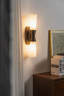 Twist Tapered Alabaster Wall Sconce