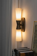 Twist Tapered Alabaster Wall Sconce