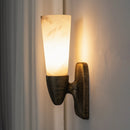 Twist Tapered Alabaster Wall Sconce