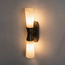 Twist Tapered Alabaster Wall Sconce