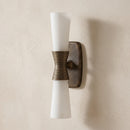 Twist Tapered Alabaster Wall Sconce