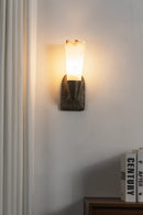 Twist Tapered Alabaster Wall Sconce