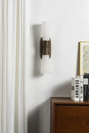 Twist Tapered Alabaster Wall Sconce
