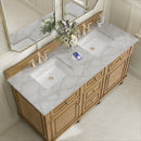 James Martin Lorelai 60" Double Bathroom Vanity, Light Natural Oak