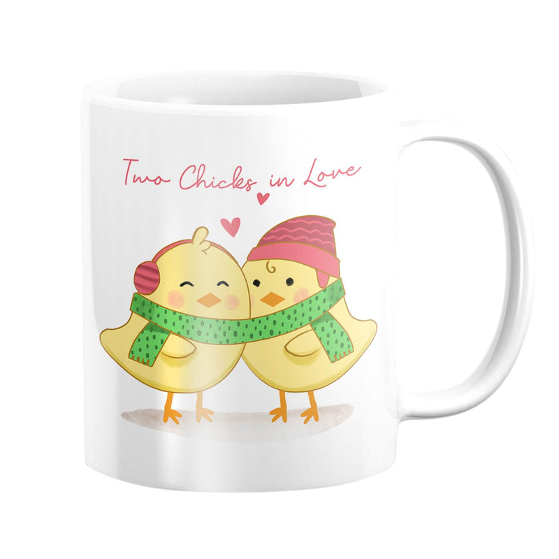 Two Chicks in Love Mug