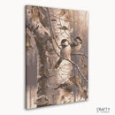 Two Friend Birds on Birch Tree