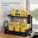 GobekUsa Double-layer Dish Drying Rack Kitchen Sink Organizer Drainboard Storage