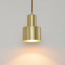 GobekUsa Brass Finish LED Pendant Light for Dining Room, Bedroom & Bar