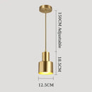 GobekUsa Brass Finish LED Pendant Light for Dining Room, Bedroom & Bar