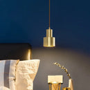 GobekUsa Brass Finish LED Pendant Light for Dining Room, Bedroom & Bar