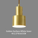 GobekUsa Brass Finish LED Pendant Light for Dining Room, Bedroom & Bar