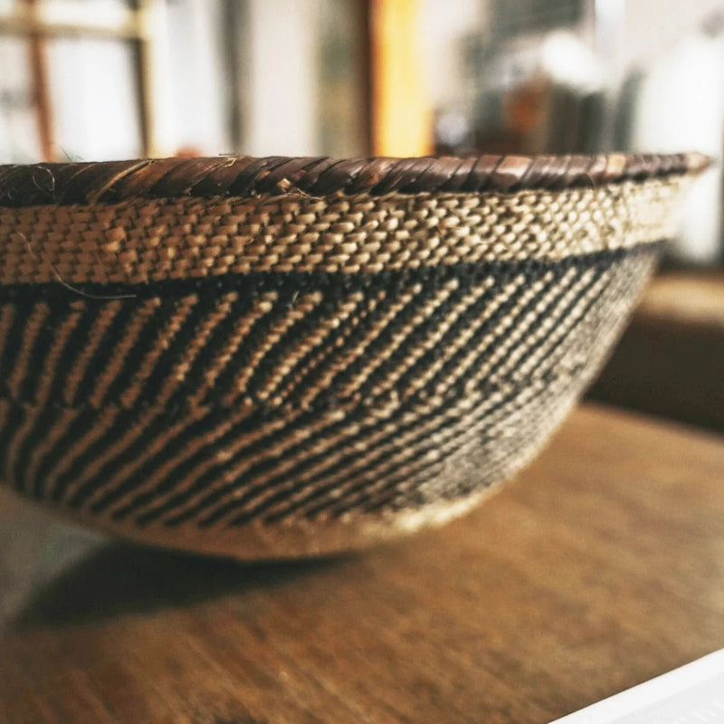 Two Tone Woven African Baskets | Multiple Sizes & Styles