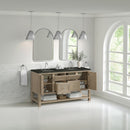 James Martin Breckenridge 60" Double Bathroom Vanity, Whitewashed Oak