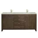 James Martin Gracyn 72" Double Bathroom Vanity, Sable
