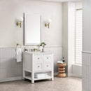 James Martin Breckenridge 30" Single Bathroom Vanity, Bright White