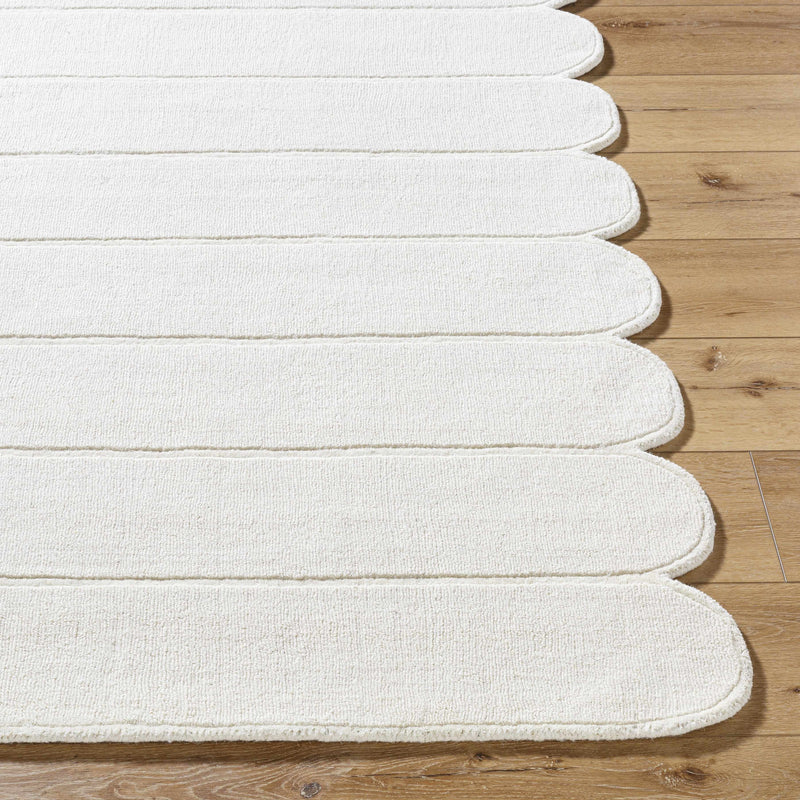 Tayte White Abstract Area Rug