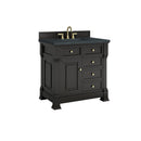 James Martin Brookfield 36" Single Bathroom Vanity, Black Onyx