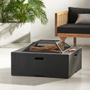 Outdoor 29" Square MgO Wood-Burning Fire Pit