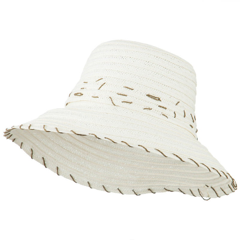 Stitched Toyo Braid Crushable Hat