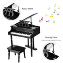 30-Key Kids Piano Keyboard Toy with Bench Piano Lid and Music Rack by LJGDeals