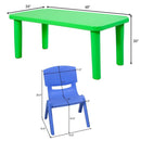 Kids Colorful Plastic Table and 4 Chairs Set by LJGDeals