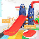 3-in-1 Junior Children Freestanding Design Climber Slide Swing Seat Basketball Hoop by LJGDeals