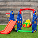 3-in-1 Junior Children Freestanding Design Climber Slide Swing Seat Basketball Hoop by LJGDeals