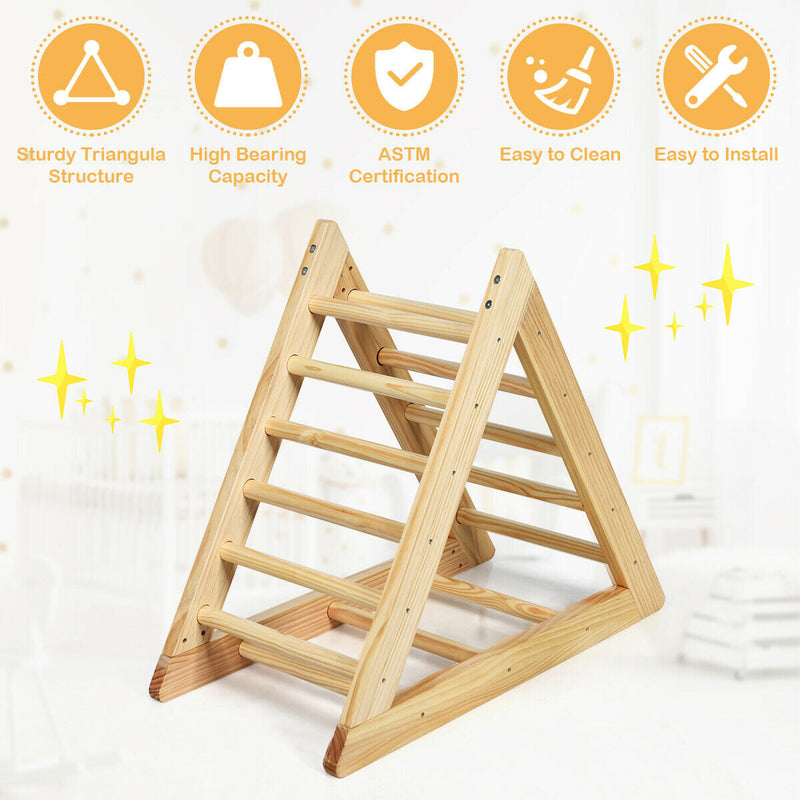 Wooden Triangle Climber for Toddler Step Training, photo 7 of 8