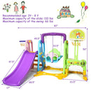 6-in-1 Climber Swing Basketball Hoop Football Gate by LJGDeals