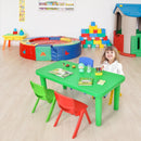 Kids Colorful Plastic Table and 4 Chairs Set by LJGDeals