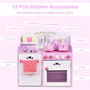 Kids Wooden Kitchen Toy Strawberry Pretend Cooking Playset by LJGDeals