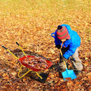Outdoor Garden Backyard Play Toy Kids Metal Wheelbarrow-Red by LJGDeals