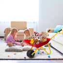 Outdoor Garden Backyard Play Toy Kids Metal Wheelbarrow-Red by LJGDeals