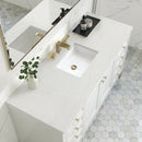 James Martin Chicago 60" Single Bathroom Vanity, Glossy White