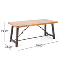 Outdoor 3-Pieces Acacia Wood Dining Set