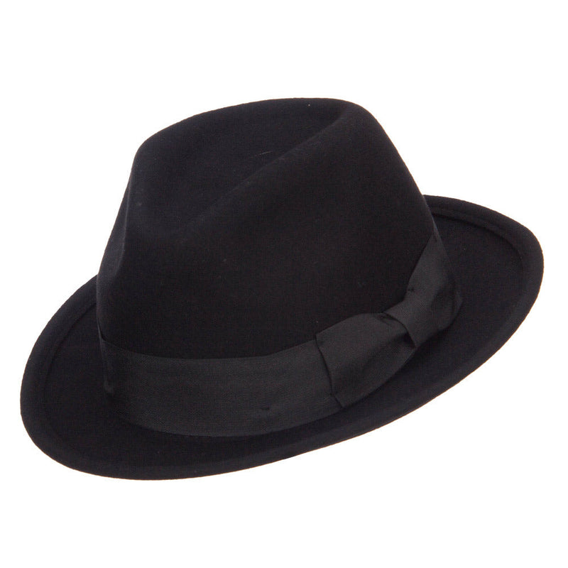 Men's Wool Felt Upbrim Fedora