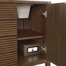 James Martin Myrrin 60" Double Bathroom Vanity, Mid-Century Walnut