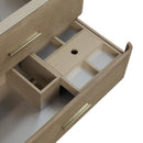 James Martin Lucian 72" Double Bathroom Vanity, Pebble Oak