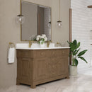 James Martin Brookfield 60" Double Bathroom Vanity, Pecan