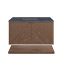 James Martin Marcello 36" Floating Single Bathroom Vanity, Chestnut